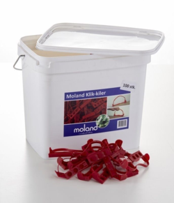 Golvkilar, plast Hink med 100 st.