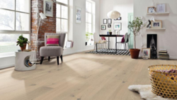 Haro plankgolv - Ek sandgrå Sauvage borstad nD