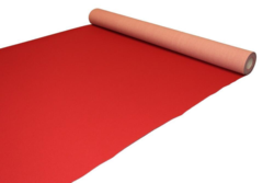 Mässmatta - bordeauxröd löpare i nålfilt