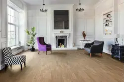 Fiskbensparkett Allegro - Ek ljusvit Trend borstad nD