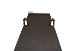 Svart löpare i nålfilt - 1 meter bred