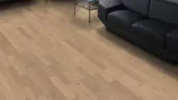 Fiskbensparkett Allegro - Ek sandgrå Naturale borstad nD