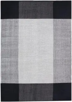 C. Olesen mattor - Lucca - Svart/Vit - REST 140X200 CM