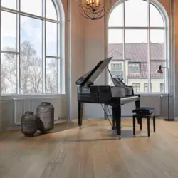 Timberman Slotsplank - Ek Prime borstad, ultramatt vit lack