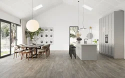 Moland Bastion Vinyl Wideplank, Grå ek, 220x1828 mm.