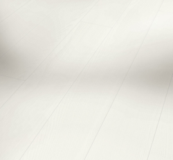 Trägolv Classic 3060 - Ask, Planka Natur vit matt lack