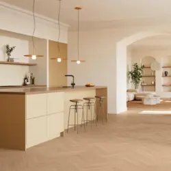 BerryAlloc Chateau+ fiskbensparkett, Charme Light Natural - KAMPANJ