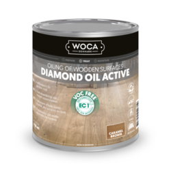 WOCA, Diamond Oil Active, Karamellbrun - 2,5 liter