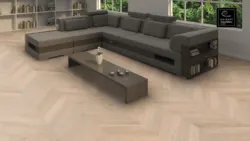Chevron stav - Ek vit Selectiv borstad, oleovera