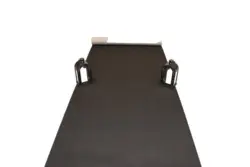 Svart löpare i nålfilt - 1 meter bred