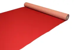 Mässmatta - bordeauxröd löpare i nålfilt