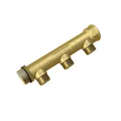 Wavin 3/4" fördelningsrör 3 avgreningar 1/2" centrumavstånd 50 mm.