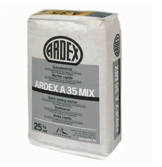 Ardex A35 MIX Snabbcement/avjämningsbruk, 25 kg.