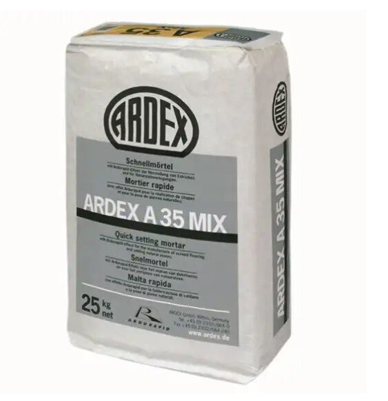 Ardex A35 MIX Snabbcement/avjämningsbruk, 25 kg.
