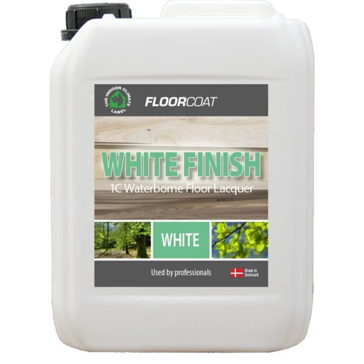 Floorcoat white finish vit lack