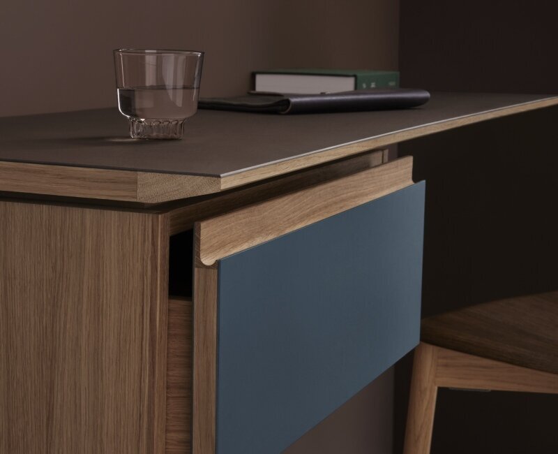 Bordlinoleum - Forbo Furniture Desktop Smokey Blue