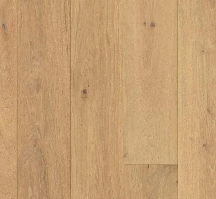 Trägolv Classic 3060 - Ek borstad, Planka Rustik naturoljad vit plus