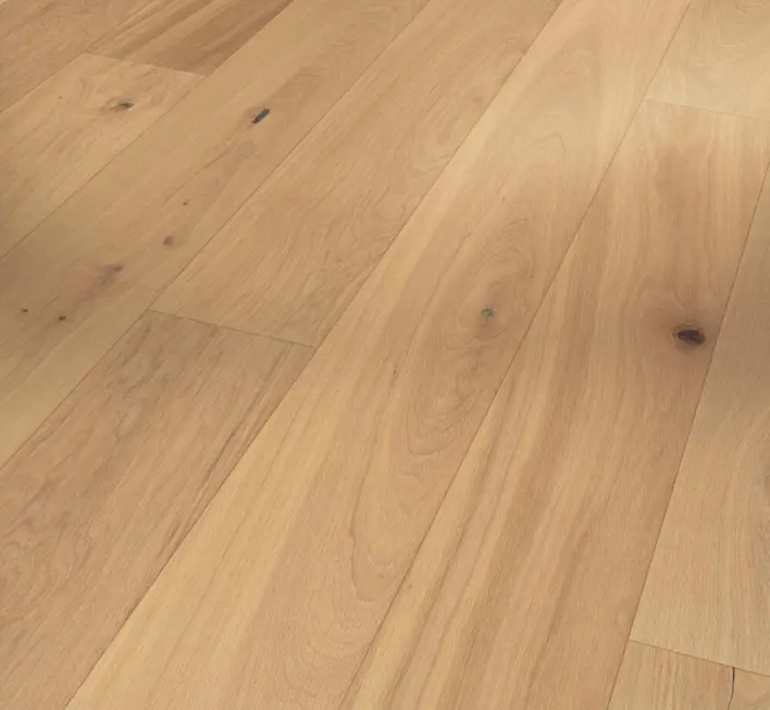 Trägolv Classic 3060 - Ek, Planka Rustik naturoljad vit plus