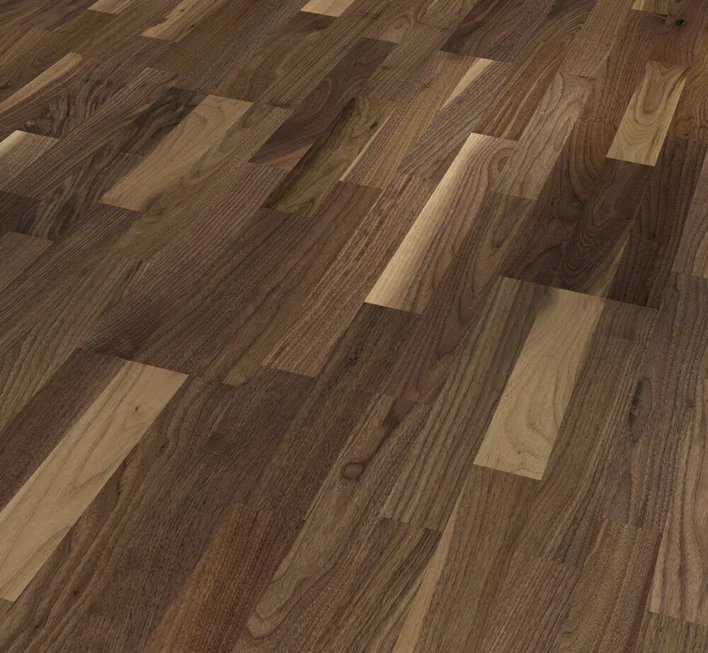 Trägolv Classic 3060 - Valnöt, 3-stavs Living matt lack