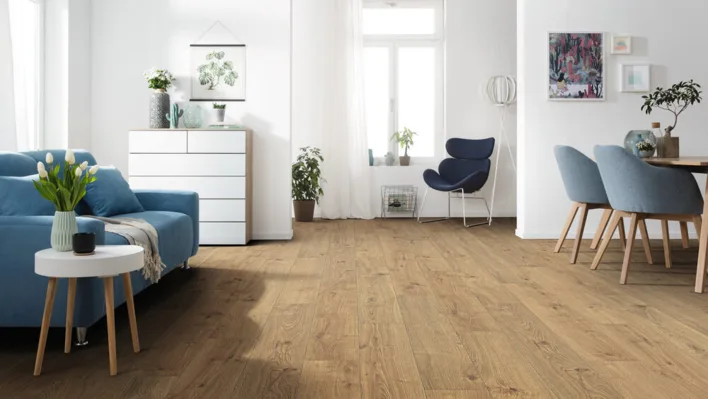 Haro laminatgolv - plankgolv, Ek Portland natur