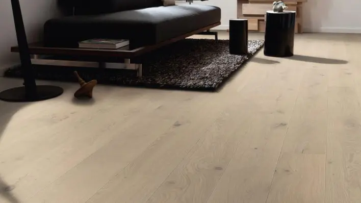 Haro plankgolv - Ek sandgrå Sauvage borstad nD