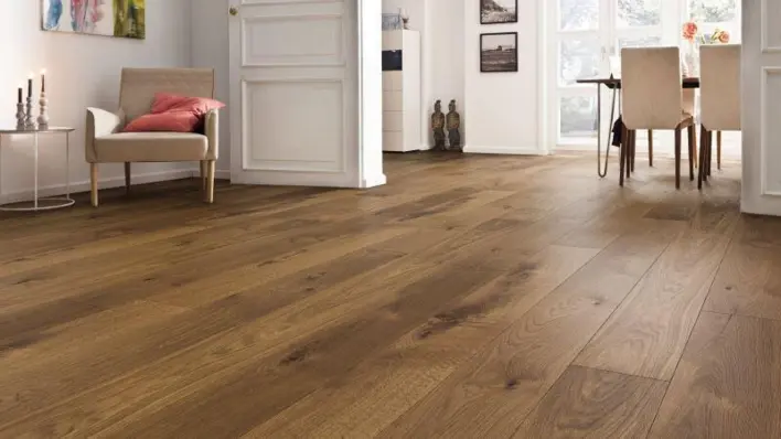 Haro plankgolv - Rökt ek Universal alpin borstad nL