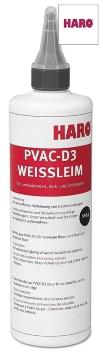 Vit PVAC-D3-lim för laminat- och korkgolv (vattentätt)