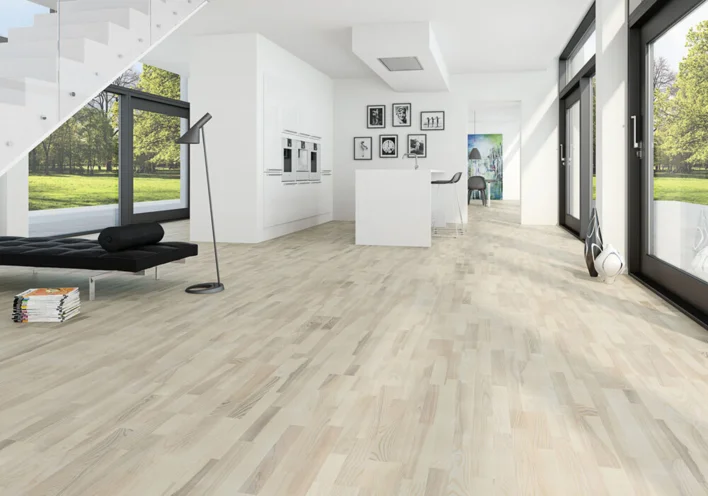 Moland Parket Unique, Ask Classic vit matlack