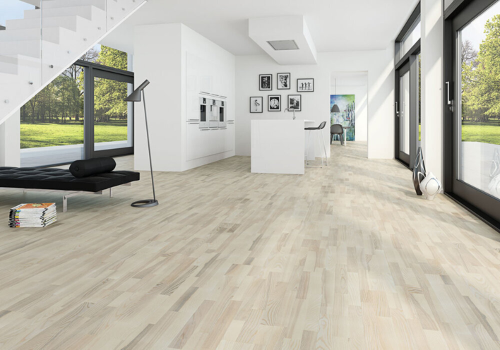 Moland Parket Unique, Ask Classic vit matlack