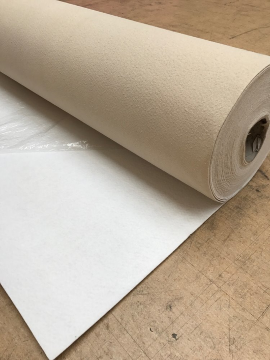 Mässmatta - Vit löpare i filt