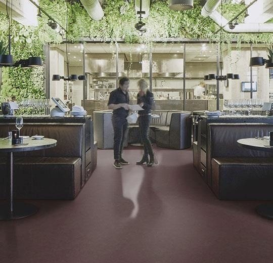 Marmoleum Walton - Auberginelila