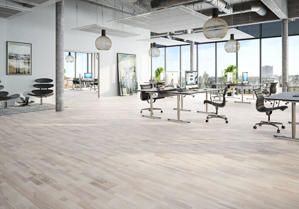 Moland parkett, Ask Classic vit mattlack