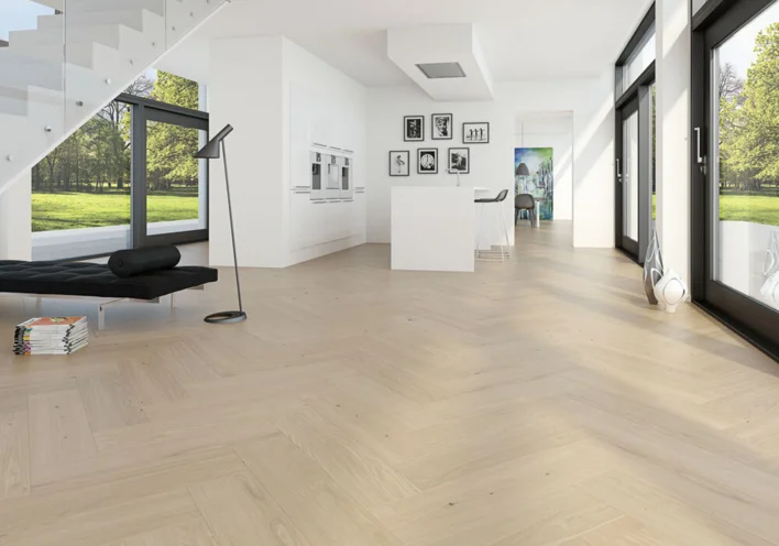 Moland Cambridge Sillbensparkett - Ek Living, vitolja