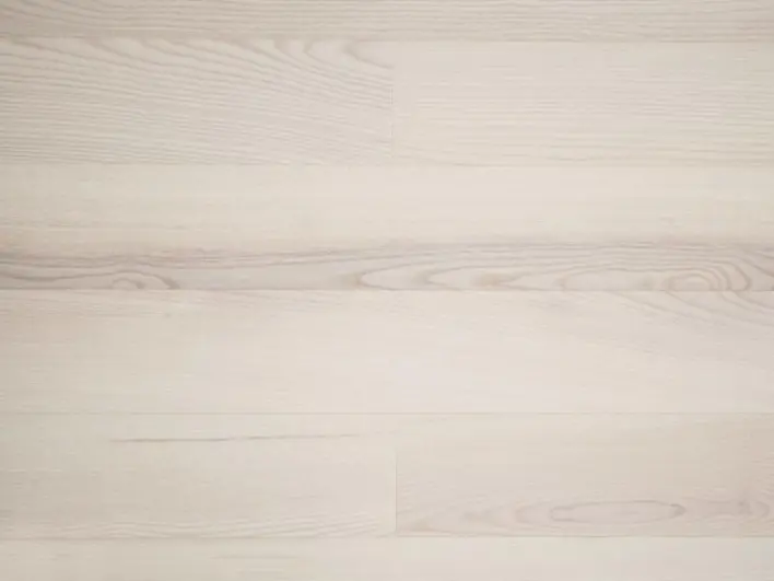 Timberman Slotsplank - Ask Accent borstad, Ultra lack vit