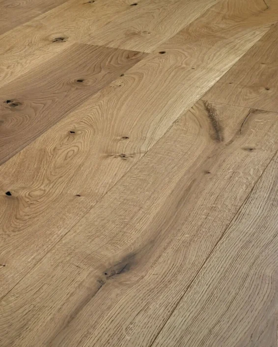 Trägolv - Ek Herregårdsplank 260 mm. Borstad, Naturoljad