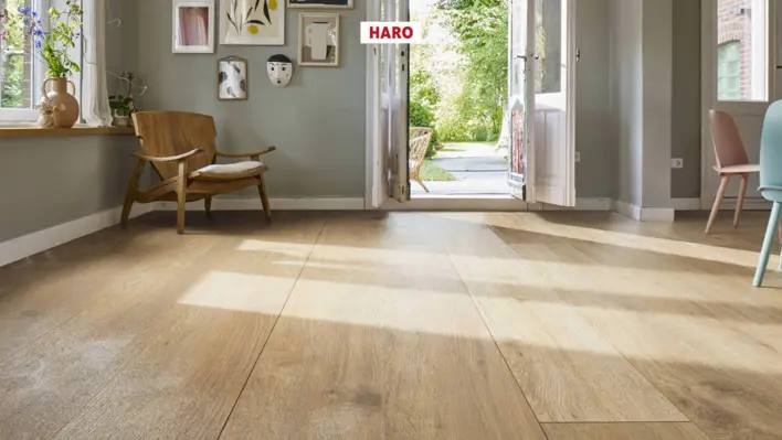 Haro laminatgolv Aqua - Plankgolv, Ek Sicilia natur