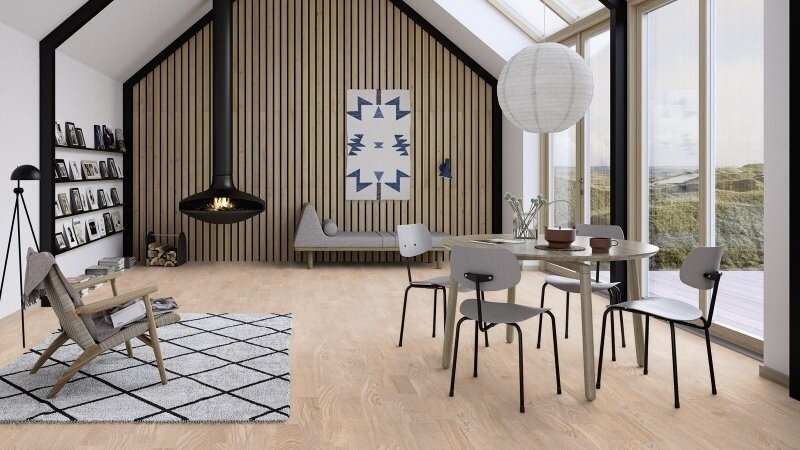 BOEN Ek Andante Vit, Parkett