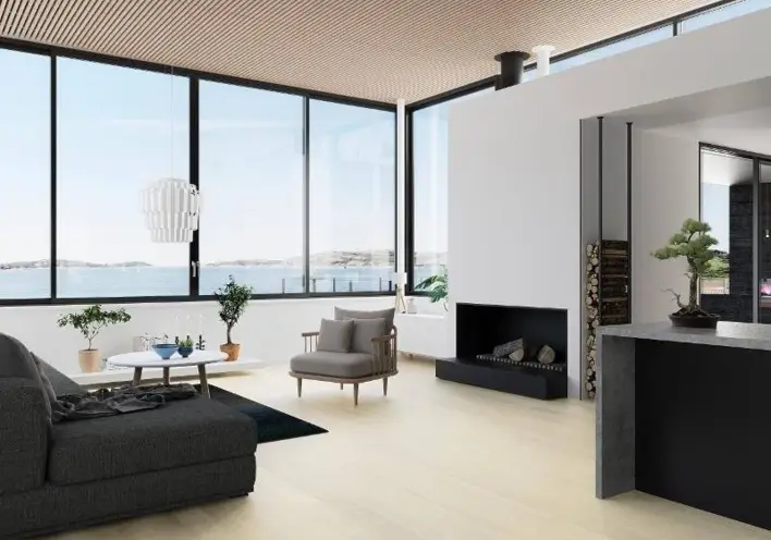 BOEN Ask vit Live Pure Andante, Plank