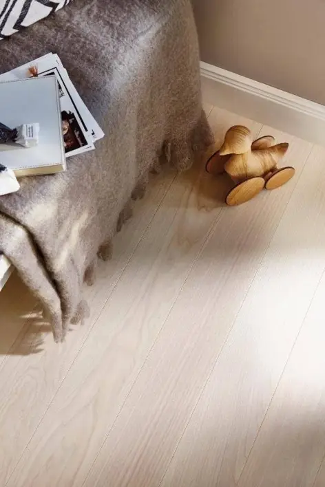 BOEN Ask vit Live Pure Andante, Plank