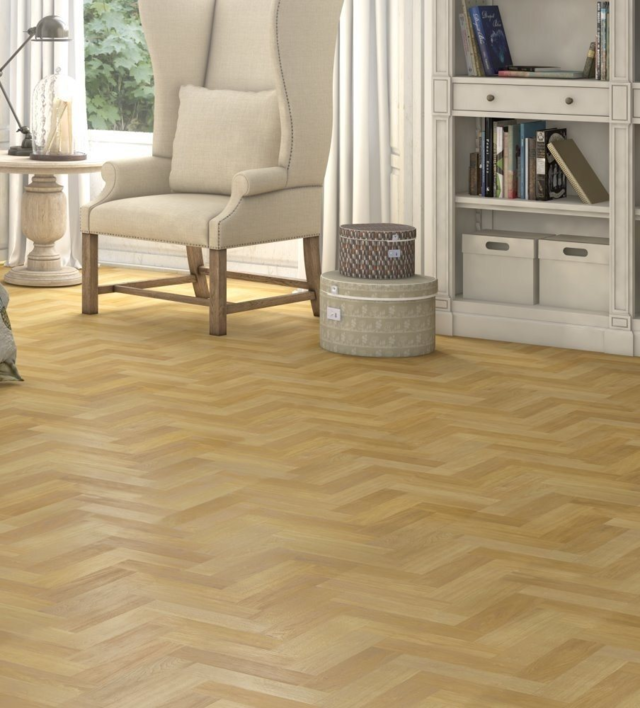 Fiskbensparkett laminatgolv - Masterpiece Oak - RESTPARTI
