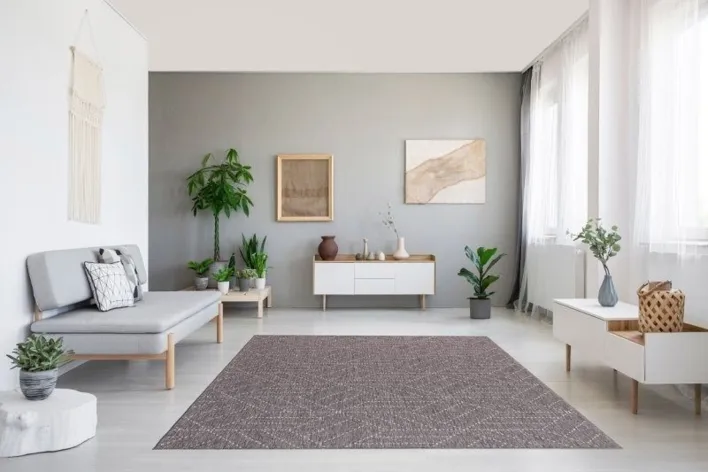 Utomhusmatta, Brussels weave Cube Grey - RESTPARTI