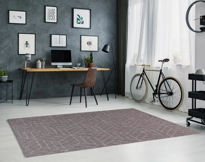 Utomhusmatta, Brussels weave Cube Grey - RESTPARTI