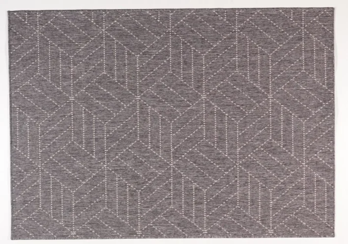 Utomhusmatta, Brussels weave Cube Grey - RESTPARTI