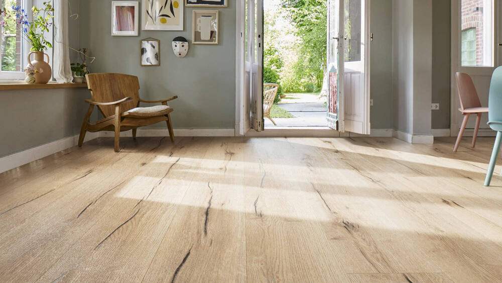 Haro laminatgolv - Plankgolv, Ek Italica creme