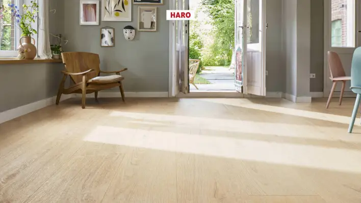 Haro laminatgolv Aqua - Plankgolv, Ek Portland puro