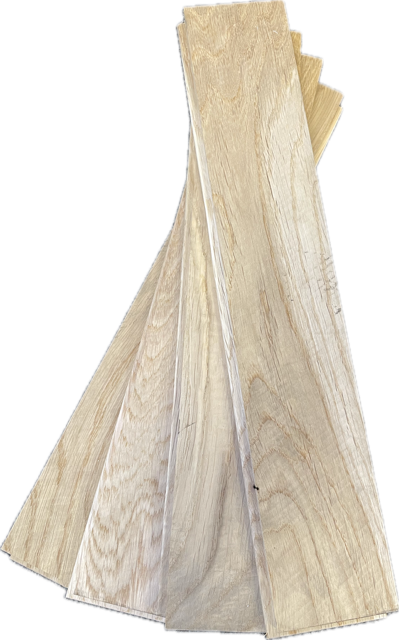 Fiskbensparkett Ek Rustik 15x70x500 mm.