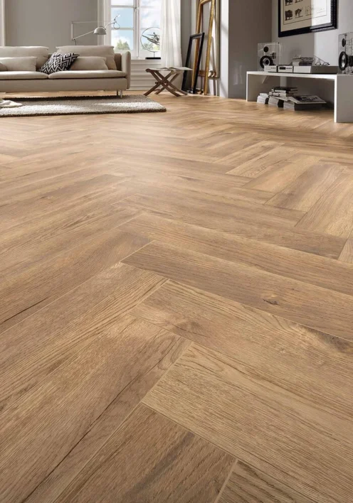 KT Fiskbenslaminatgolv, Ek Treviso, Planka