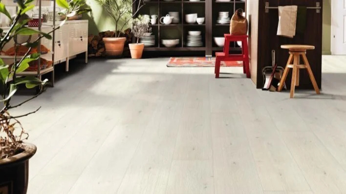 Haro laminatgolv, Gran Via - Ek Emilia, Vit