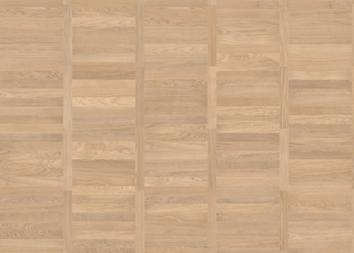 Fiskbensparkett Allegro - Ek ljusvit Trend borstad nD