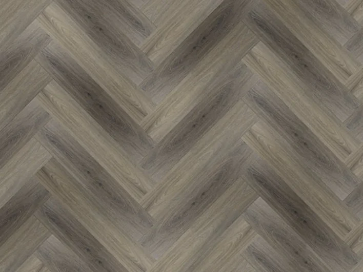 Meltex lyx vinylgolv 7,5 mm. Mörkt fiskbensmönster
